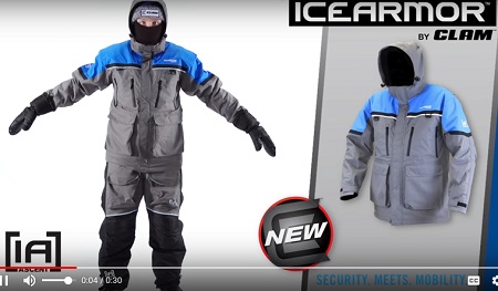 Best Float Suit on Ice the Ascent Float Parka and Bibs by Clam